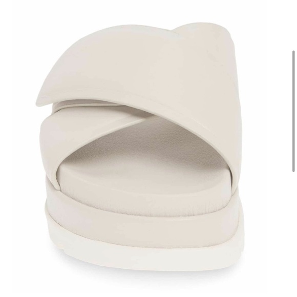 NWT J/SLIDES BELLA Ivory Leather Sandal - Picture 4 of 13